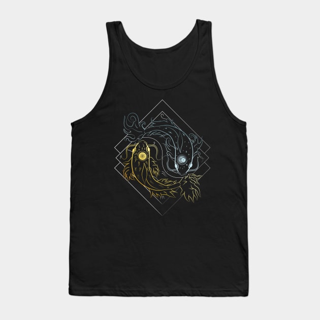 Fire & Ice Koi Tank Top by PixelSamuel